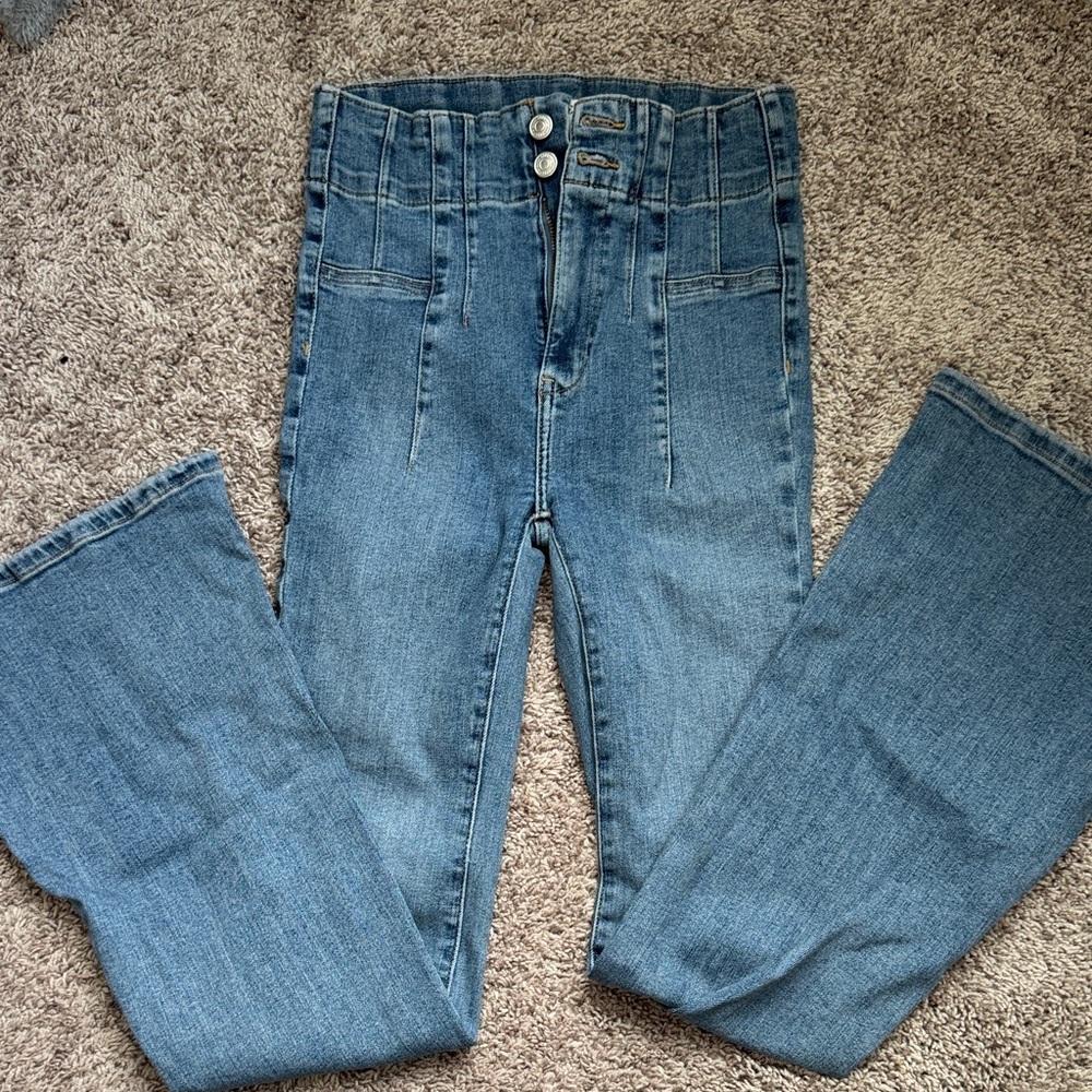 We The Free Light Blue Flare Jeans